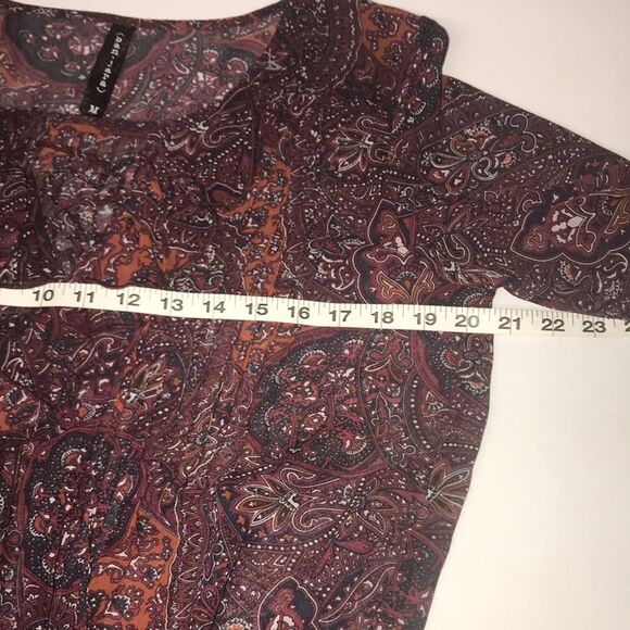 Ban Jara Sheer Paisley Tunic Peasant Pirate  Sz M - Picture 9 of 11